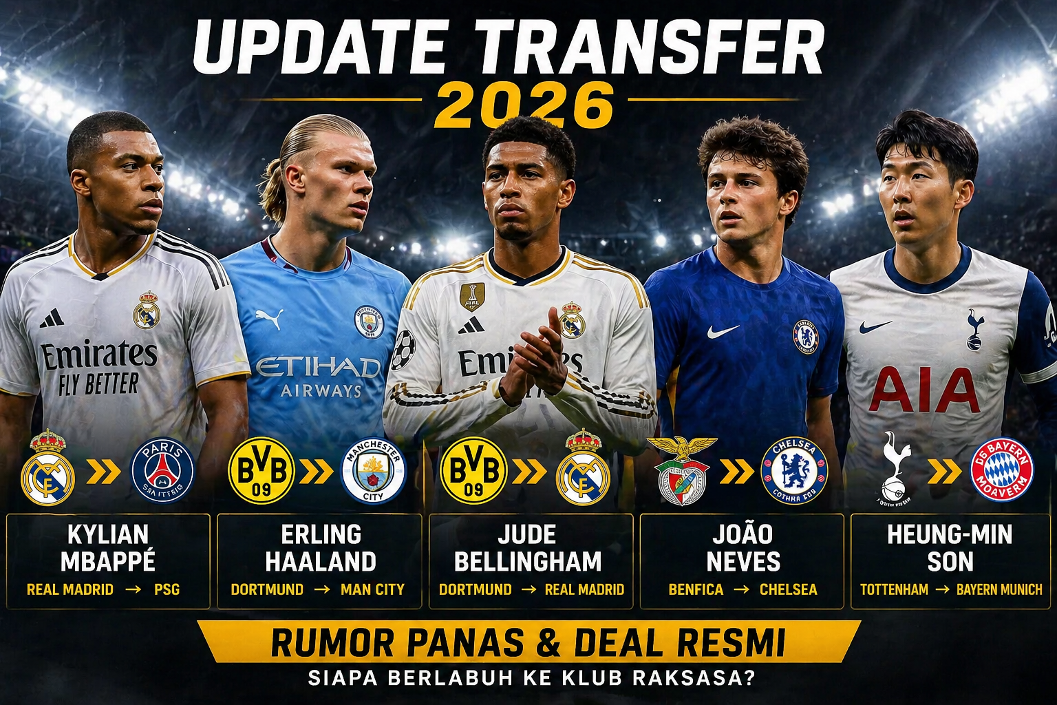 Transfer pemain top dunia 2026